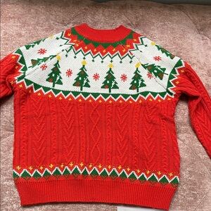 Forever 21 Red and White Christmas Sweater